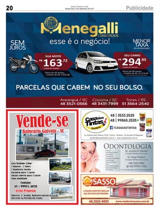 20 PublicidadeJornal Correio do Sul
Sexta-Feira, 8 de Setembro de 2017
 