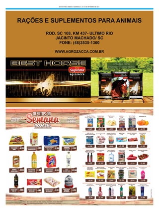 SEXTA-FEIRA, SÁBADO E DOMINGO, 8, 9 E 10 DE SETEMBRO DE 2017
 