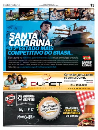 13Publicidade JORNAL CORREIO DO SUL
Quarta-Feira, 8 de Novembro de 2017
 