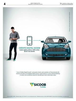 4 PublicidadeJornal Correio do Sul
Quinta-feira, 8 de Novembro de 2018
 