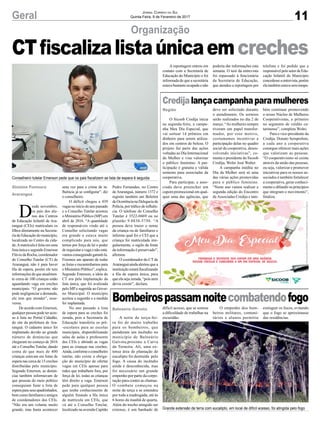 11Geral Jornal Correio do Sul
Quinta-Feira, 9 de Fevereiro de 2017
Organização
D
esde novembro,
os pais dos alu-
nos dos Centros
de Educação Infantil de Ara-
ranguá (CEIs) matriculam os
filhos diretamente na Secreta-
ria de Educação do município,
localizada no Centro da cida-
de.Amatrícula é feita em uma
lista única e segundo Emerson
Flávio da Rocha, coordenador
do Conselho Tutelar (CT) de
Araranguá, não é para haver
fila de espera, porém ele tem
informações de que atualmen-
te cerca de 100 crianças estão
aguardando vaga em creches
municipais. “O governo não
pode negligenciar a demanda,
ele tem que atender”, asse-
verou.
De acordo com Emerson,
qualquer pessoa pode ter aces-
so à lista no Portal Cidadão,
do site da prefeitura de Ara-
ranguá. O cadastro único foi
implantado devido ao grande
número de denúncias que
chegaram no começo de 2016
até o Conselho Tutelar, dando
conta de que mais de 400
crianças estavam em listas de
espera nas cerca de 15 creches
distribuídas pelo município.
Segundo Emerson, as denún-
cias também informavam de
que pessoas do meio político
conseguiam furar a lista de
esperaparaseusapadrinhados,
bem como familiares e amigos
de coordenadores dos CEIs.
“Não era um volume muito
grande, mas basta acontecer
Gislaine Fontoura
Araranguá
Região
Balneário Gaivota
uma vez para o crime de in-
fluência já se configurar”, diz
o conselheiro.
O déficit chegou a 439
vagasnoiníciodoanopassado
e o Conselho Tutelar acionou
o Ministério Público (MP) em
abril de 2016. “A quantidade
de responsáveis vindo até o
Conselho solicitando vagas
era grande e estava muito
complicado para nós, que
temos por força de lei o poder
de requisitar a vaga e não está-
vamosconseguindogaranti-la.
Fizemos um aparato de todas
as listas e encaminhamos para
oMinistérioPúblico”,explica.
Segundo Emerson, a ideia do
CT era pela implantação da
lista única, que foi avalizada
pelo MP e sugerida ao Gover-
no Municipal. O município
aceitou a sugestão e a medida
foi implantada.
No ano passado a lista
de espera para as creches foi
zerada, pois a Secretaria de
Educação transferiu os pré-
-escolares para as escolas
municipais, disponibilizando
salas de aulas e professores
dos CEIs e abrindo as vagas
para as crianças nas creches.
Ainda,conformeoconselheiro
tutelar, não existe a obriga-
ção do município de ofertar
vagas em CEIs apenas para
mães que trabalhem fora, por
força de lei, todas as crianças
têm direito a vaga. Emerson
pede para qualquer pessoa
que tenha conhecimento de
alguém furando a fila única
de matrícula em CEIs, que
vá até o Conselho Tutelar,
localizado na avenida Capitão
CTfiscalizalistaúnicaemcreches
Credijalançacampanhaparamulheres
Bombeirospassamnoitecombatendofogo
O Sicoob Credija inicia
na segunda-feira, a campa-
nha Meu Dia Especial, que
vai sortear 14 prêmios em
dinheiro para serem utiliza-
dos em centros de beleza. O
projeto faz parte das ações
voltadas ao Dia Internacional
da Mulher e visa valorizar
o público feminino. A par-
ticipação é gratuita e válida
somente para associadas da
cooperativa.
Para participar, a asso-
ciada deve preencher um
cupom promocional em qual-
quer uma das agências, que
A noite de terça-fei-
ra foi de muito trabalho
para os bombeiros, que
atenderam um incêndio no
município de Balneário
Gaivota,proximo a Curva
da Terneira. Ali, uma ex-
tensa área de plantação de
eucalipto foi destruída pelo
fogo. A causa do incêndio
ainda é desconhecida, mas
foi necessário um grande
empenho por parte da corpo-
ração para conter as chamas.
O combate começou na
noite de terça e se estendeu
por toda a madrugada, até às
6 horas da manhã de quarta.
Além do trecho atingido ser
extenso, é um banhado de
deve ser solicitado durante
o atendimento. Os sorteios
serão realizados no dia 2 de
março. “As mulheres sempre
tiveram um papel transfor-
mador, por esse motivo,
costumamos incentivar a
participação delas no quadro
social da cooperativa, desen-
volvendo iniciativas”, co-
menta o presidente do Sicoob
Credija, Wolni José Walter.
A campanha inédita no
Dia da Mulher será só uma
das várias ações promovidas
para o público feminino.
“Neste ano vamos realizar a
segunda edição do Encontro
de Associadas Credija e tam-
difícil acesso, que se somou
a dificuldade de trabalhar na
escuridão.
Conselheiro tutelar Emerson pede que os pais fiscalizem se lista de espera é seguida
Grande extensão de terra com eucalipto, em local de difícil acesso, foi atingida pelo fogo
Pedro Fernandes, no Centro
de Araranguá, número 1372 e
registre também um Boletim
de Ocorrência na Delegacia de
Polícia, por tráfico de influên-
cia. O telefone do Conselho
Tutelar é 3522-0469 ou no
plantão 9.8838-5750. “A
pessoa deve trazer o nome
da criança ou de familiares e
informe qual foi o CEI que a
criança foi matriculada irre-
gularmente, o sigilo da fonte
da informação é preservado”,
afirmou.
O coordenador do CT de
Araranguáaindaalertouquea
instituição estará fiscalizando
a fila de espera única, para
queelasejazerada,“pois nem
devia existir”, declara.
bém continuar promovendo
o nosso Núcleo de Mulheres
Cooperativistas, o primeiro
no segmento de crédito ca-
tarinense”, completa Wolni.
Para o vice-presidente da
Credija, Donato Semprebon,
a cada ano a cooperativa
consegue oferecer mais ações
que valorizam as pessoas.
“O cooperativismo só existe
através da união das pessoas,
ou seja, valorizar e promover
iniciativas para os nossos as-
sociados é também fortalecer
a cooperativa, gerar conheci-
mento e difundir os princípios
que integram o movimento”,
finaliza.
A reportagem entrou em
contato com a Secretaria de
Educação do Município e foi
informada de que a secretária
estava bastante ocupada e não
poderia dar informações esta
semana. O teor da entrevista
foi repassado à funcionária
da Secretaria de Educação,
que atendeu a reportagem por
telefone e foi pedido que a
responsável pelo setor de Edu-
cação Infantil do Município
concedesseaentrevista,porém
ela também estava sem tempo.
O empenho dos bom-
beiros militares, comuni-
tários e alunos permitiu
extinguir os focos, evitando
que o fogo se aproximasse
das residências.
 