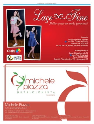 QUINTA-FEIRA, 9 DE FEVEREIRO DE 2017
 