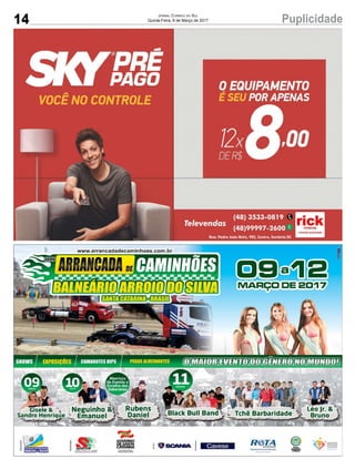 14 PuplicidadeJornal Correio do Sul
Quinta-Feira, 9 de Março de 2017
 