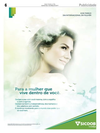 6 PublicidadeJornal Correio do Sul
Quinta-Feira, 9 de Março de 2017
 