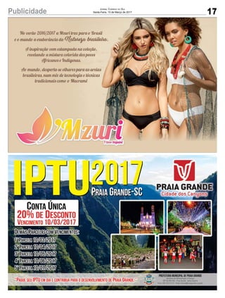 17Publicidade Jornal Correio do Sul
Sexta-Feira, 10 de Março de 2017
 