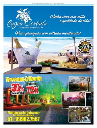 SEXTA-FEIRA, SÁBADO E DOMINGO, 10, 11 E 12 DE MARÇO DE 2017
 