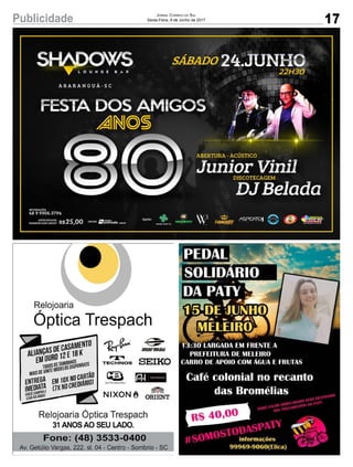 17Publicidade Jornal Correio do Sul
Sexta-Feira, 9 de Junho de 2017
 