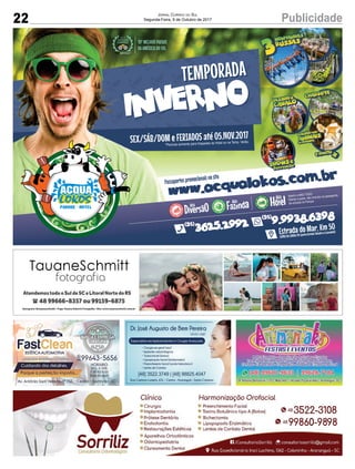 22 PublicidadeJornal Correio do Sul
Segunda-Feira, 9 de Outubro de 2017
 