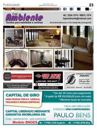 23Publicidade Jornal Correio do Sul
Segunda-Feira, 9 de Outubro de 2017
 