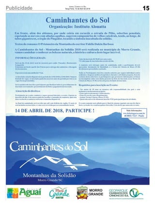 15Publicidade Jornal Correio do Sul
Terça-Feira, 10 de Abril de 2018
 
