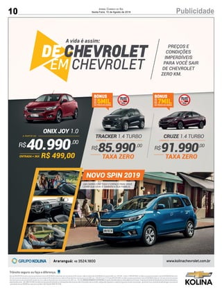 10 PublicidadeJornal Correio do Sul
Sexta-Feira, 10 de Agosto de 2018
 