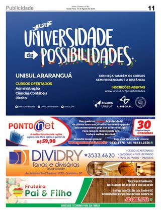 11Publicidade Jornal Correio do Sul
Sexta-Feira, 10 de Agosto de 2018
 