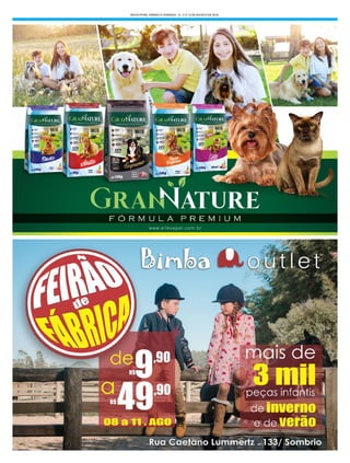 SEXTA-FEIRA, SÁBADO E DOMINGO, 10, 11 E 12 DE AGOSTO DE 2018
 