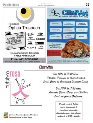 27Publicidade Jornal Correio do Sul
Terça-Feira, 10 de Outubro de 2017
 