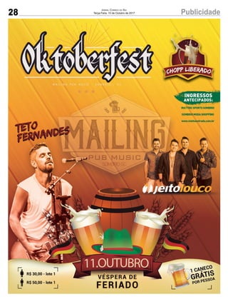 28 PublicidadeJornal Correio do Sul
Terça-Feira, 10 de Outubro de 2017
 