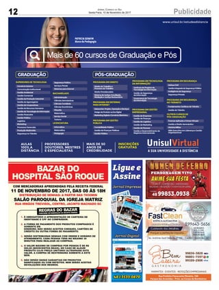 12 PublicidadeJornal Correio do Sul
Sexta-Feira, 10 de Novembro de 2017
 