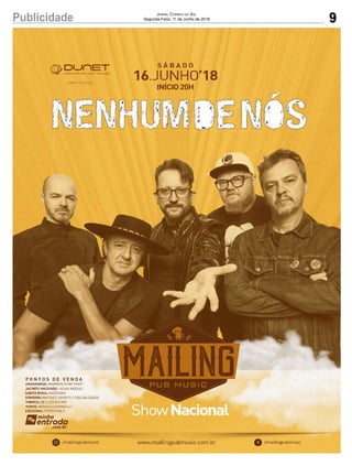 9Publicidade Jornal Correio do Sul
Segunda-Feira, 11 de Junho de 2018
 