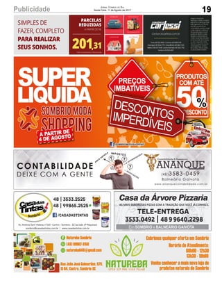 19Publicidade Jornal Correio do Sul
Sexta-Feira, 11 de Agosto de 2017
 