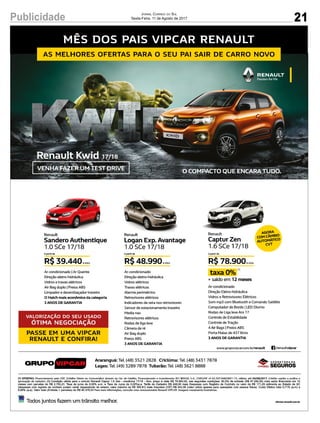 21Publicidade Jornal Correio do Sul
Sexta-Feira, 11 de Agosto de 2017
 