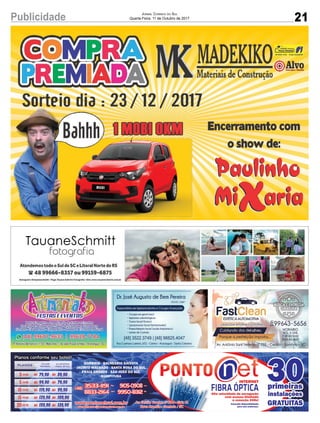 21Publicidade Jornal Correio do Sul
Quarta-Feira, 11 de Outubro de 2017
 