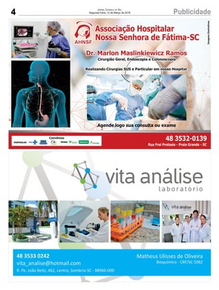 4 PublicidadeJornal Correio do Sul
Segunda-Feira, 12 de Março de 2018
 