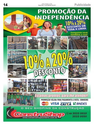 14 PublicidadeJornal Correio do Sul
Terça-Feira, 12 de Setembro de 2017
 