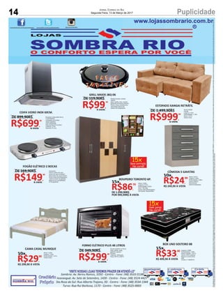 14 PuplicidadeJornal Correio do Sul
Segunda-Feira, 13 de Março de 2017
 
