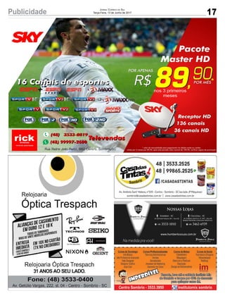 17Publicidade Jornal Correio do Sul
Terça-Feira, 13 de Junho de 2017
 