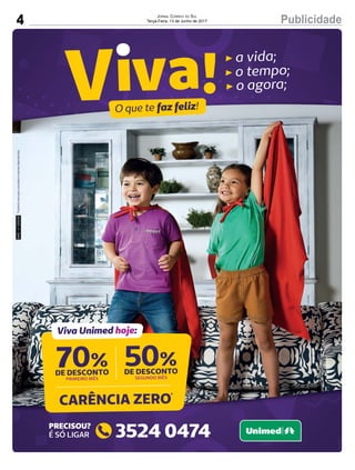 4 PublicidadeJornal Correio do Sul
Terça-Feira, 13 de Junho de 2017
 