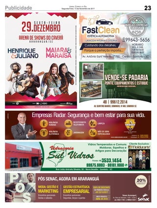 23Publicidade Jornal Correio do Sul
Segunda-Feira, 13 de Novembro de 2017
 