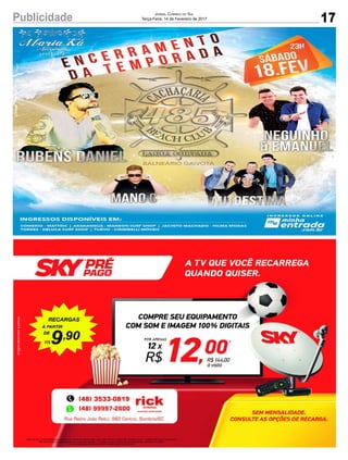 17Publicidade Jornal Correio do Sul
Terça-Feira, 14 de Fevereiro de 2017
 