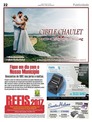 22 PublicidadeJornal Correio do Sul
Quarta-Feira, 14 de Junho de 2017
 