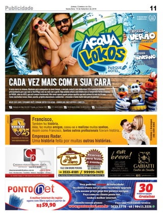 11Publicidade Jornal Correio do Sul
Sexta-feira, 14 de Setembro de 2018
 