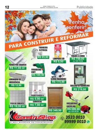 12 PublicidadeJornal Correio do Sul
Sexta-feira, 14 de Setembro de 2018
 