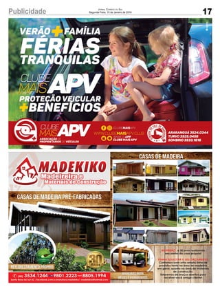 17Publicidade Jornal Correio do Sul
Segunda-Feira, 15 de Janeiro de 2018
 