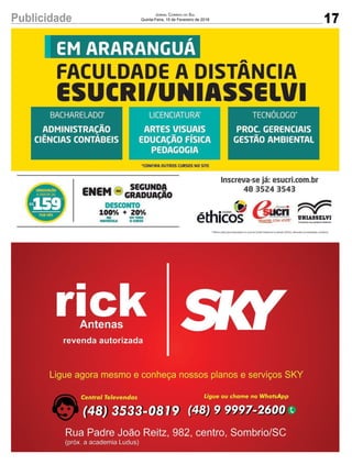 17Publicidade Jornal Correio do Sul
Quinta-Feira, 15 de Fevereiro de 2018
 