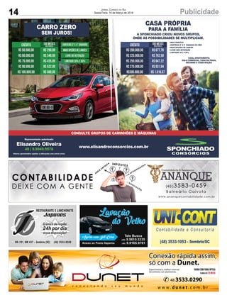 14 PublicidadeJornal Correio do Sul
Sexta-Feira, 16 de Março de 2018
 