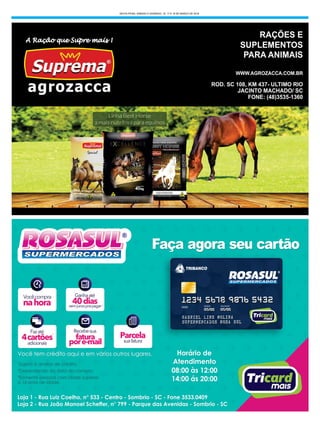 SEXTA-FEIRA, SÁBADO E DOMINGO, 16, 17 E 18 DE MARÇO DE 2018
 