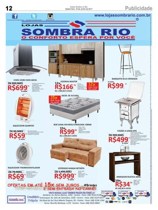 12 PublicidadeJornal Correio do Sul
Sexta-Feira, 16 de Junho de 2017
 