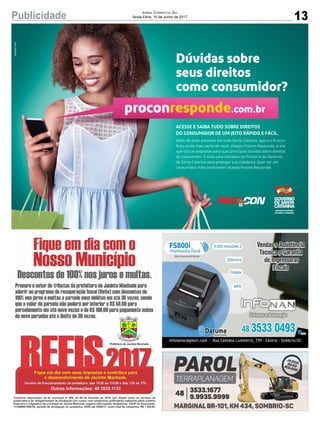 13Publicidade Jornal Correio do Sul
Sexta-Feira, 16 de Junho de 2017
 