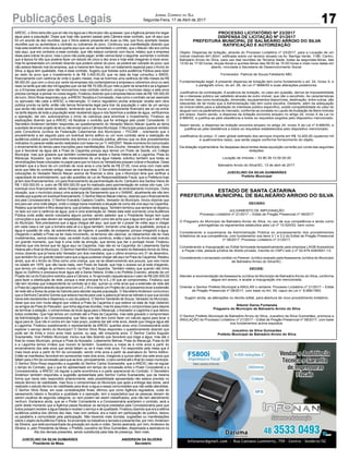 17Publicações Legais Jornal Correio do Sul
Segunda-Feira, 17 de Abril de 2017
ARESC, o Silvio teria dito que só não iria água se o Município não quisesse; que aAgência jamais iria negar
água para a população. Disse que hoje não querem passar pela Câmara esse contrato, que vê aqui que
foi um acordo de dez reuniões, que o Silvio esteve presente em duas ou três; que ficou acertado nessas
reuniões que ou aumentava o contrato ou cobramos do povo. Continuou sua manifestação dizendo que
hoje esta existindo uma cláusula quarta aqui que vai ser aumentado o contrato, que o Macan não era contra
isso aqui, que era contrario a esse contrato, que não estava contando com lisura; relatou que a empresa
disse para cobrar do povo, mas o povo não pode pagar; então vamos fazer o seguinte: aumentar o contrato
que à época foi dito que poderia fazer um estudo de cinco a dez anos e hoje está chegando a treze anos;
hoje foi apresentado um contrato dizendo que poderá cobrar do povo, se poderá ser cobrado do povo; que
não estava falando mal da empresa, que a mesma tem lisura, tem um tratamento especial para o Arroio do
Silva, a água tem qualidade, mas é esse contrato. Sugeriu que fizesse outra audiência Pública para dizer
ao resto do povo que o investimento é de R$ 3.400.00,00; que na data de hoje consultou o BNDS,
financiamento com carência de vinte e quatro meses, mas se tivermos uma carência de três meses da R$
68.000,00; que com o cinco por cento da empresa nós contemplamos a empresa e cobramos cinco ou seis
reais na tarifa que são dez mil ligações que vai dar R$ 70.000,00 por mês a partir de amanhã e se aAgesam
ou a Empresa aceitar para não renovarmos mais contrato nenhum; porque o município daqui a sete anos
precisa começar a pensar no nosso esgoto. Finalizou dizendo que a empresa fatura mais de R$ 100.000,00
de lucro. Silvio Rosa respondeu que, aARESC fiscaliza a Concessão, mas como o contrato vai ser assinado
ou aprovado não cabe a ARESC a intervenção. O marco regulatório proíbe antecipar receita sem obra
pública pronta na tarifa; então não temos ferramenta legal para tirar da população o valor de um serviço
que ainda não está sendo prestado, lembrando que se houver o componente financeiro ele só vai entrar
na tarifa depois de toda a população estar recebendo água e nós fazermos a análise de água, verificarmos
a operação, daí sim, autorizaremos o início da cobrança para amortizar o investimento. Finalizou as
explicações dizendo que a ARESC irá fiscalizar o contrato que for entregue pelo poder Concedente. O
Secretário Anderson também respondeu ao questionamento do Vereador Marcio Macan quanto ao tema
suscitado de enviar projeto de lei ou não enviar para a Câmara Municipal. O Município possui parecer emitido
pela Consultoria Jurídica da Federação Catarinense dos Municípios – FECAM -, orientando que o
procedimento a ser seguido para um eventual termo aditivo ou um novo contrato seria a realização de
audiência pública para conhecimento dos termos e consulta pública, afirmou que os dois procedimentos
indicados no parecer estão sendo realizados com base na Lei 11.445/2007. Neste momento foi comunicado
o encerramento do tempo para inscrições para manifestações. Elvio Zocche, Vereador do Município, disse
que é favorável da água até a Praia da Caçamba porque aqui temos um Posto de Saúde, um Colégio
Municipal, mas que gostaria que também contemplasse desde o Santa Helena até a Lagoinha, Praia do
Maracujá, Arpoador, que todos são merecedores de uma água tratada; solicitou também que todas as
reivindicações fosse colocadas no papel para que no futuro os Vereadores possam cobrar e fiscalizar. Disse
também que é a favor de um contrato de nove anos e uma tarifa de R$ 27,00, nove anos com mais sete
anos que falta do contrato antigo, essa seria à sua ideia. O Secretário Anderson se manifestou quanto as
colocações do Vereador Marcio Macan acerca de financiar a obra, que o Município teria que verificar a
capacidade de endividamento, que são questões da Lei de Responsabilidade Fiscal, que a Prefeitura hoje
já tem dois financiamentos: um para financiamento da pavimentação da Av. Cantuário dos Santos Vieira de
R$ 1.000.000,00; e, outro de R$ 900.000,00 que foi realizado para pavimentação de outras oito ruas. Um
eventual novo financiamento, talvez ficasse impedido pela capacidade de endividamento município. Outra
situação, que o município possui uma autarquia de Saneamento que é o SAMAE; atualmente ele não tem
receita que suporte um eventual financiamento. O Senhor Marcio Macan interviu, dizendo que o financiamento
era pela Concessionária. O Senhor Everaldo Caetano Coelho, Vereador do Município, iniciou dizendo que
era para ser uma noite alegre, onde o colega havia mostrado a situação de como ele vive aqui na Caçamba.
Relatou que também é filho dessa terra, que já bebeu desta água. Também lembrou que sempre se deparou
no lado sul com a carência da água, pois é uma aclamação só. Nesta data está ocorrendo uma Audiência
Pública onde estão sendo colocados alguns pontos, sendo sabedor que o Presidente Sergio tem suas
convicções e que elas devem ser respeitadas; que também como ele acha que a água tem que ir até o final
do Município. Nós precisamos que a água chegue até aqui, que quer ter o prazer de voltar aqui e chegar
em cada casa e ver que a torneira esta ali e a água também, tomando uma água de qualidade, porque a
água é questão de vida, de sobrevivência, de higiene, é questão de prosperar, porque chegando a água,
chegando o asfalto a Praia vai ter mais movimento, os terrenos vão valorizar, os loteamentos vão ter mais
investimentos, vamos crescer mais, vai existir muito mais comércio, então o lado sul do Arroio está vivendo
um grande momento, que hoje é uma noite de emoção, que temos que dar o pontapé inicial. Finalizou
dizendo que nós temos que ter água aqui na Caçamba, mas não só na Caçamba, do Loteamento Santa
Helena até o final do Município. O Senhor Hamilton Eduardo Jacques, morador do BalneárioArroio do Silva,
iniciou dizendo que já havia sido Vereador por dois mandatos, que o ultimo encerrou em 31 de dezembro,
que também foi um grande lutador para que a água pudesse chegar até aqui na Praia da Caçamba. Relatou
ainda, que vê o Arroio do Silva como uma criança, que vai se desenvolvendo aos poucos, que veio morar
na cidade em 1979, que não havia nada, nem Posto de Saúde, que hoje o acesso sul já está chegando,
que temos um colégio de primeiro mundo na Praia da Caçamba. Também relatou que quando não tinha
água no Golfinho e precisava levar água até a Santa Helena. Então o ex-Prefeito Evandro, através de um
Projeto de Lei do Executivo solicitou para a Câmara, e, foi aprovado naquela época o valor de R$ 226.000,00
para fazer a distribuição de rede, porque a rede principal foi a E.J.W que se comprometeu. Finalizou que
não tem dúvidas que independente do contrato se é dez, quinze ou vinte anos que a extensão de rede até
a Praia da Lagoinha através da parceria com a E.J.W e criando um Projeto de Lei possamos levar a extensão
de rede até a divisa da praia da Gaivota para atender aquela população. O SecretárioAnderson comunicou
que a Senhora Caroline Gomes que estava inscrita para usar a palavra já havia se retirado e que sua dúvida
havia sido esclarecida e dispensou o uso da palavra. O Senhor Vanderlei de Souza, Vereador do Município,
disse que era com muita alegria que voltava a Praia da Caçamba e que esteve na data de hoje visitando
os amigos da Praia do Pescador, que tinha algumas dúvidas, mas foi assumido o compromisso para depois
de terminar a estação, o compromisso de levar água para o Maracujá, o Arpoador a Lagoinha o que deixou
todos contentes. Que hoje temos um contrato até a Praia da Caçamba, mas está gravado o compromisso
da Administração e da Concessionária, que falou que não tem como fazer um calculo agora para levar a
água para lá. Que não é contra em dar mais prazo, poderia dar até vinte anos, desde que chegue água até
a Lagoinha. Finalizou questionando o representante da ARESC quantos anos uma Concessionária pode
explorar o serviço dentro do Município? O Senhor Silvio Rosa respondeu o questionamento dizendo que
pode ser de trinta e cinco anos mais quinze, ou seja, até cinquenta anos. O Senhor Carlos Augusto
Scarsanella, Vice-Prefeito Municipal, iniciou sua fala dizendo que favorável que traga a água, mas até o
final do nosso Município, porque a Praia do Arpoador, Loteamento Belmar, Praia do Maracujá, Praia do Bil
e a Lagoinha temos irmãos que moram lá também. Questionou a mesa se é vinte anos a partir do
encerramento dos sete anos que ainda faltam ou se é mais vinte anos. Foi respondido pela mesa que é
mais treze anos a partir do fim da concessão, sendo vinte anos a partir da assinatura do Termo Aditivo.
Então se manifestou favorável em acrescentar mais dois anos, chegando a quinze além dos sete anos que
faltam para o fim da concessão para que se leve, principalmente, o cano central até o final do nosso município.
O Senhor Silvio Rosa respondeu a sugestão do Senhor Carlos Scarsanella, que a ARESC não irá regular
o tempo do Contrato, que o que for apresentado em tempo de concessão entre o Poder Concedente e a
Concessionária, a ARESC irá regular a parte econômica e a parte operacional do Contrato. O Secretário
Anderson também respondeu a sugestão apresentada pelo Senhor Carlos Scarsanella, que da mesma
forma que havia sido respondido anteriormente, esta possibilidade apresentada não estava prevista no
estudo técnico de viabilidade, mas ficou o compromisso do Município que após a entrega das obras, será
realizado o estudo técnico de viabilidade para levar a água a essas comunidades que não estão atendidas.
O Senhor Silvio Rosa, em suas considerações finais, afirmou que como Agência reguladora, cuida do
saneamento básico e fiscaliza a qualidade e a operação, tem a expectativa que as pessoas deixem de
serem usuários de segunda categoria, ou nem podem ser assim classificados, pois não tem atendimento
nenhum. Esclarece ainda, que se o Poder Concedente e a Concessionária acertarem o contrato, será a
partir deste momento que a Agência passa fiscalizar os serviços prestados pela Concessionária para que
todos possam receber a água tratada e receber o serviço e de qualidade. Finalizou dizendo que era a sétima
audiência pública dos últimos dez dias, mas com certeza, era a maior em participação de publico, deixou
os parabéns a comunidade pela participação. Não havendo mais dúvidas, sugestões ou manifestações
sobre o objeto daAudiência Pública, foi encerrado os trabalhos e lavrada a presenteAta, por mim,Anderson
da Silveira, que está acompanhada da gravação em áudio e vídeo. Sendo assinada, por mim, Anderson da
Silveira, e, pelo Presidente da Mesa, o Prefeito Juscelino da Silva Guimarães, dispensada a assinatura na
Ata dos demais presentes, sendo substituída pela lista de presença. Sem mais.
JUSCELINO DA SILVA GUIMARÃES ANDERSON DA SILVEIRA
Presidente da Mesa Secretário
PROCESSO LICITATÓRIO Nº 23/2017
DISPENSA DE LICITAÇÃO Nº 01/2017
PREFEITURA MUNICIPAL DE BALNEÁRIO ARROIO DO SILVA
RATIFICAÇÃO E AUTORIZAÇÃO
Objeto: Dispensa de licitação, através do Processo Licitatório nº 23/2017, para a Locação de um
imóvel medindo 641,80m², edificada sobre um terreno situado na Av. Barriga Verde, 1186, Centro,
Balneário Arroio do Silva, para uso das reuniões da Terceira Idade, todas as segundas-feiras, das
13:00 às 17:00 horas, terças-feiras e quintas-feiras das 08:00 às 10:00 horas e mais nove datas em
aberto, vinculada a Secretaria de Desenvolvimento Social.
Fornecedor: Patricia de Souza Felisberto MEI.
Fundamentação legal: A presente dispensa de licitação tem como fundamento o art. 24, inciso X, e
o parágrafo único, do art. 26, da Lei nº 8666/93 e suas alterações posteriores.
Justificativa da contratação: A ausência de licitação, no caso em questão, deriva da impossibilidade
de o interesse público ser satisfeito através de outro imóvel, que não o escolhido. As características
do imóvel, tais como localização, dimensão, equipamentos disponíveis, destinação, entre outras, são
relevantes de tal modo que a Administração não tem outra escolha. Destarte, além da adequação
do imóvel eleito para a satisfação do interesse público específico, existe compatibilidade do valor do
aluguel com os parâmetros do mercado, conforme se constata no Laudo deAvaliação de Bens Imóveis
em anexo. Assim sendo, a dispensa da licitação encontra amparo no artigo 24, inciso X da Lei no
8.666/93, e justifica-se pela obediência a todos os requisitos exigidos pelo dispositivo mencionado.
Assim sendo, a dispensa da licitação encontra amparo no artigo 24, inciso X da Lei nº 8.666/93, e
justifica-se pela obediência a todos os requisitos estabelecidos pelo dispositivo mencionado.
Justificativa do preço: O valor global estimado dos serviços importa em R$ 14.400,00 (quatorze mil
e quatrocentos reais), que serão pagos conforme fornecimento do objeto.
Da dotação orçamentária: As despesas decorrentes desta aquisição correrão por conta das seguintes
dotações:
Locação de Imóveis – 33.90.39.10.00.00.00
Balneário Arroio do Silva/SC, 13 de abril de 2017.
JUSCELINO DA SILVA GUIMARÃES
Prefeito Municipal
ESTADO DE SANTA CATARINA
PREFEITURA MUNICIPAL DE BALNEÁRIO ARROIO DO SILVA
DECISÃO
JULGAMENTO DE IMPUGNAÇÃO
Processo Licitatório nº 21/2017 – Edital de Pregão Presencial nº 08/2017
O Pregoeiro do Município de Balneário Arroio do Silva, no uso de sua competência e tendo como
prerrogativas os regramentos estatuídos pela Lei nº 10.520/02, bem como:
Considerando a supremacia da Administração Pública no processamento dos procedimentos
licitatórios de sua competência, com fundamento nos itens 3.1 e 3.2 do Edital de Pregão Presencial
nº 08/2017, Processo Licitatório nº 21/2017;
Considerando a Impugnação ao Edital formulada tempestivamente pela empresa LAGB Acessórios
e Peças Ltda, pessoa jurídica de direito privado, inscrita no CNPJ sob o nº 02.678.428/0001-13;
Considerando o arrazoado contido no Parecer Jurídico exarado pela Assessoria Jurídica do Município
de Balneário Arroio do Silva/SC;
DECIDE:
Atender a recomendação da Assessoria Jurídica do Município de Balneário Arroio do Silva, conforme
segue em anexo, e acatar a impugnação ora mencionada.
Orientar o Senhor Prefeito Municipal a ANULAR o certame: Processo Licitatório nº 21/2017 – Edital
de Pregão Presencial nº 08/2017, com base no Art. 49, caput da Lei n° 8.666/1993.
Sugerir ainda, as alterações no devido edital, para abertura de novo procedimento licitatório.
Altemir Daros Fontanela
Pregoeiro do Município de Balneário Arroio do Silva
O Senhor Prefeito Municipal de Balneário Arroio do Silva, Juscelino da Silva Guimarães, promove a
ANULAÇÃO do Processo Licitatório nº 21/2017 – Edital de Pregão Presencial nº 08/2017, com base
nos fundamentos acima expostos.
Juscelino da Silva Guimarães
Prefeito Municipal de Balneário Arroio do Silva
 