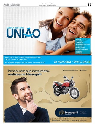 17Publicidade Jornal Correio do Sul
Sexta-Feira, 17 de Agosto de 2018
 