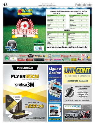 18 PublicidadeJornal Correio do Sul
Quarta-Feira, 18 de Outubro de 2017
 