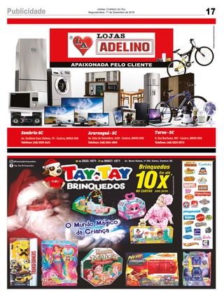 17Publicidade Jornal Correio do Sul
Segunda-feira, 17 de Dezembro de 2018
 