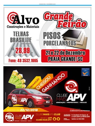 SEGUNDA-FEIRA, 17 DE DEZEMBRO DE 2018
 