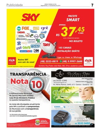 7Publicidade Jornal Correio do Sul
Segunda-feira, 17 de Dezembro de 2018
 