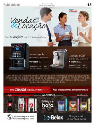 15Publicidade Jornal Correio do Sul
Quinta-Feira, 18 de Maio de 2017
 