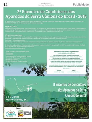 14 PublicidadeJornal Correio do Sul
Sexta-Feira, 18 de Maio de 2018
 
