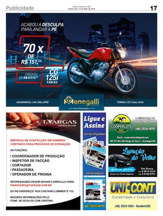 17Publicidade Jornal Correio do Sul
Sexta-Feira, 18 de Maio de 2018
 