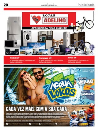 20 PublicidadeJornal Correio do Sul
Sexta-Feira, 18 de Maio de 2018
 